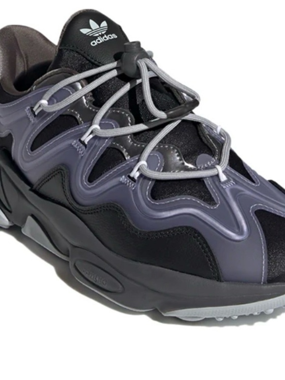 adidas Black and Gray Wave-Detail Runner